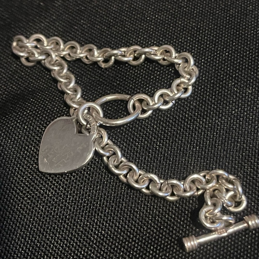Vintage 925 silver love yourself bracelet